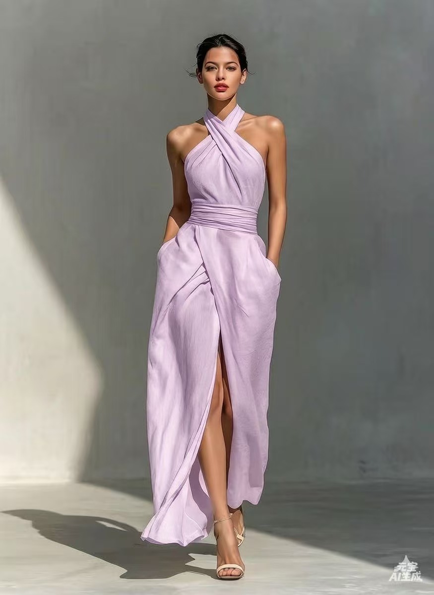 2026 Summer New Women's Sleeveless Elegant Slim Fit Pure White Dress image 2