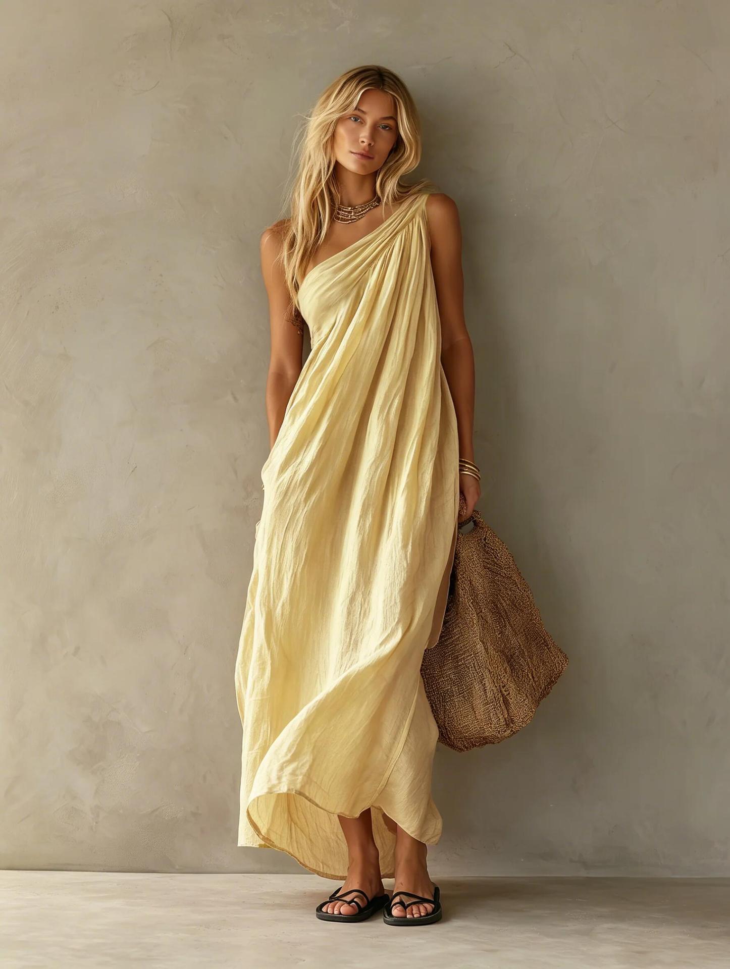 Summer New European and American Style Women's Clothing Wish European Station Off-Shoulder Strapless Dress image 4